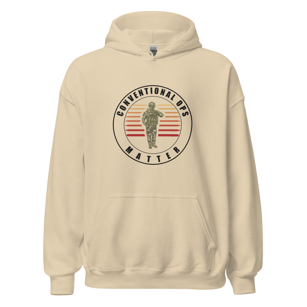 Conventional Ops Matter Hoodie — Sand