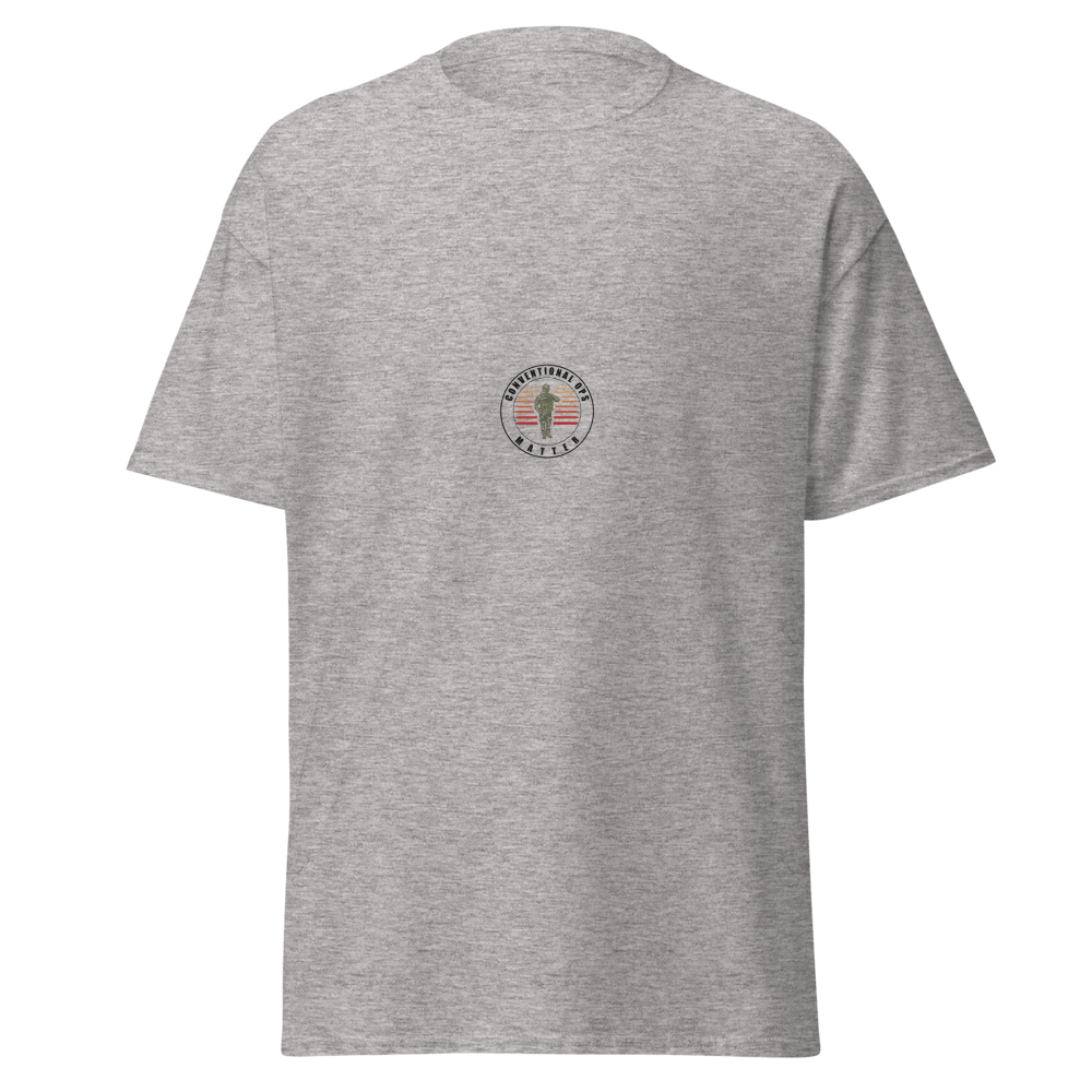 Conventional Ops Matter Tee — Light Grey