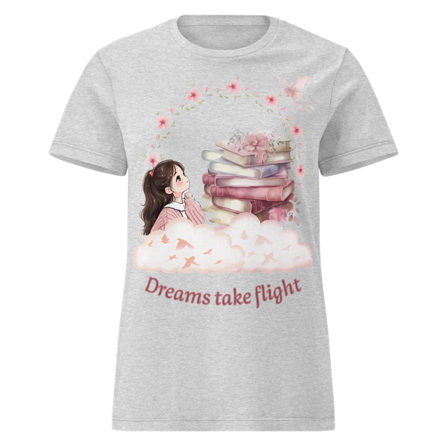 Dreams Take Flight - Cute Girl Reading Books