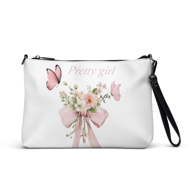 Pretty Girl Pink Watercolor Floral Bouquet & Butte