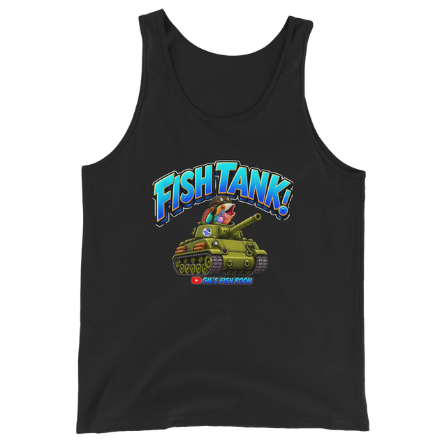 Mens Armoured Fish Tank Top Black