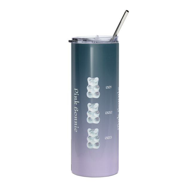 Pink Bonnie bear tumbler cup