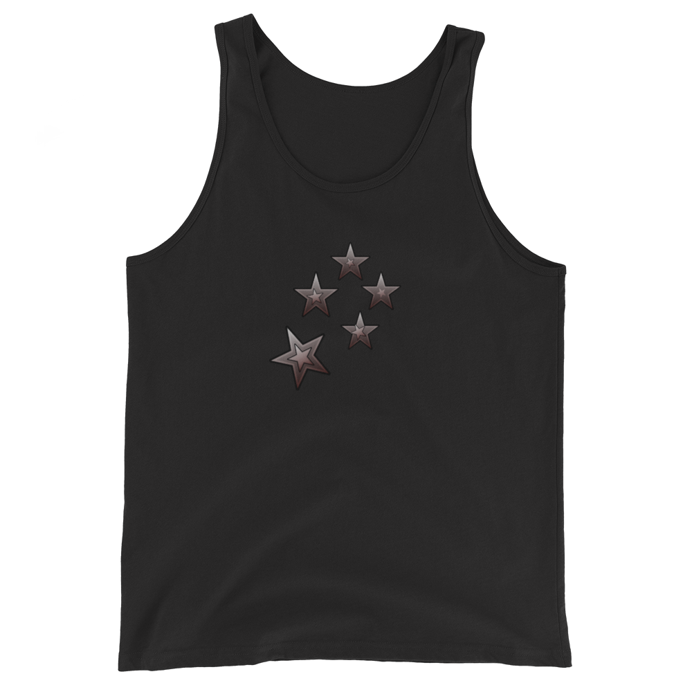 Stylish  Blac Star Printed Casual T-Shirt for Men 