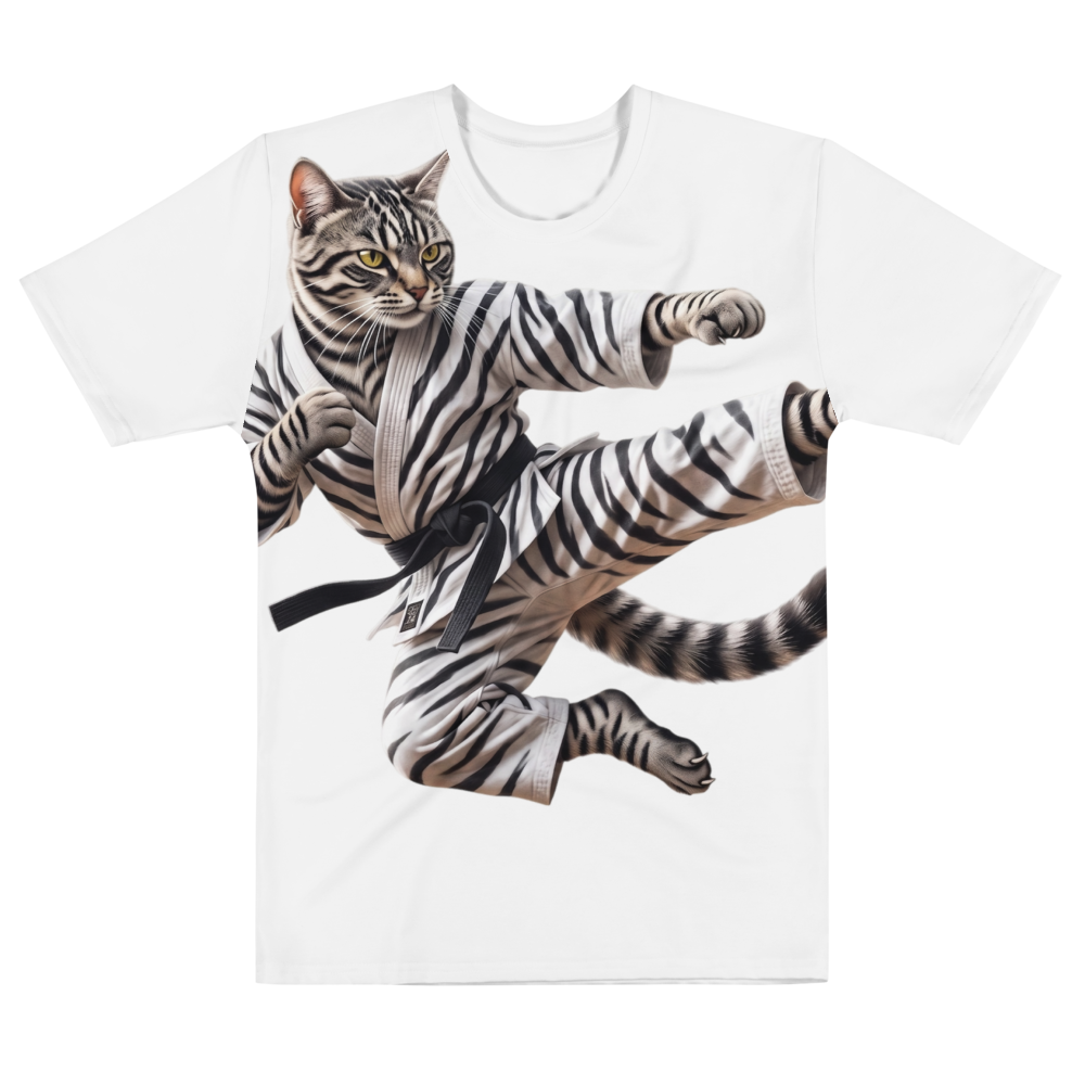 Kungfu Cat - Men's CrewNeck T-Shirt