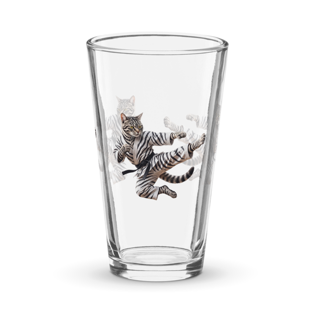 Kungfu Cat - ShakerPintGlass