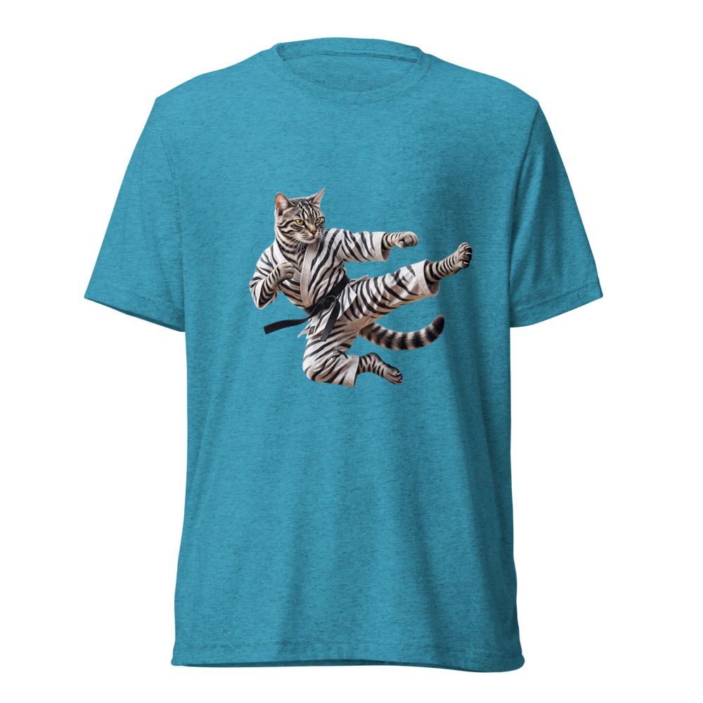 Kungfu Cat - TriBlend T-Shirt
