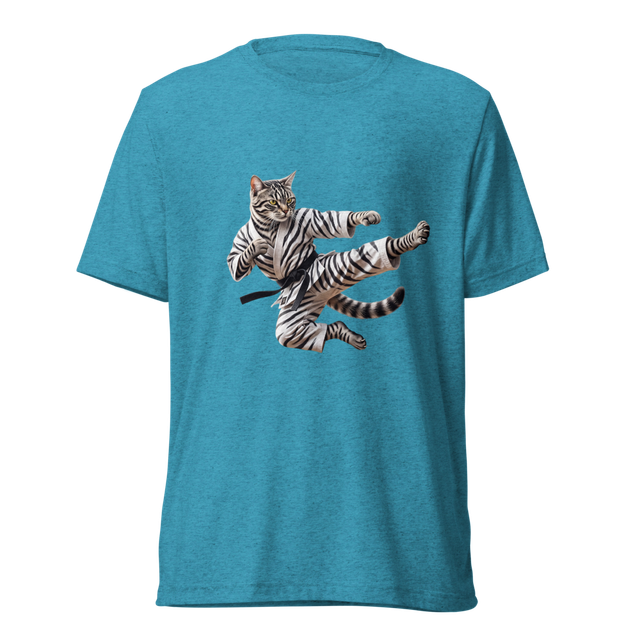 Kungfu Cat - TriBlend T-Shirt