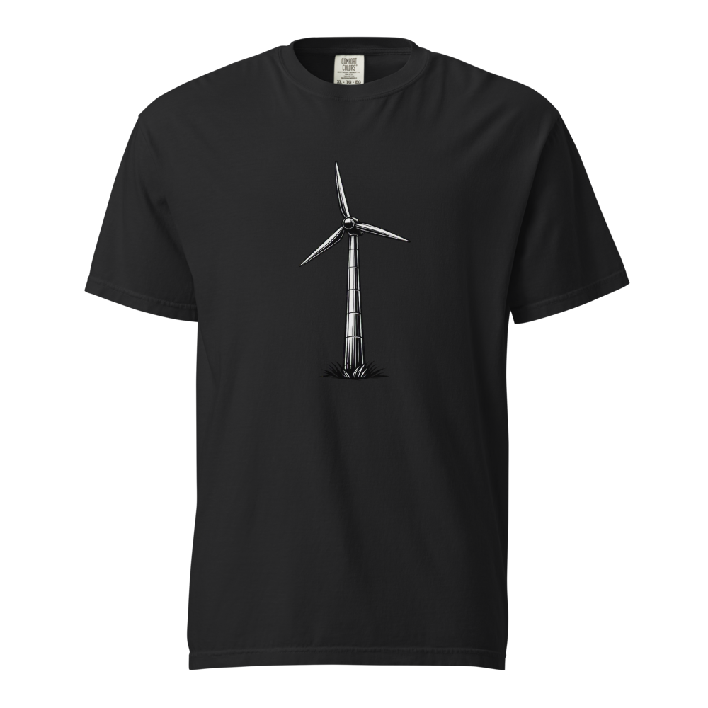 Minimal Wind Turbine Graphic Tee