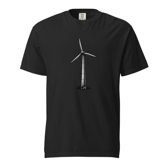 Minimal Wind Turbine Graphic Tee
