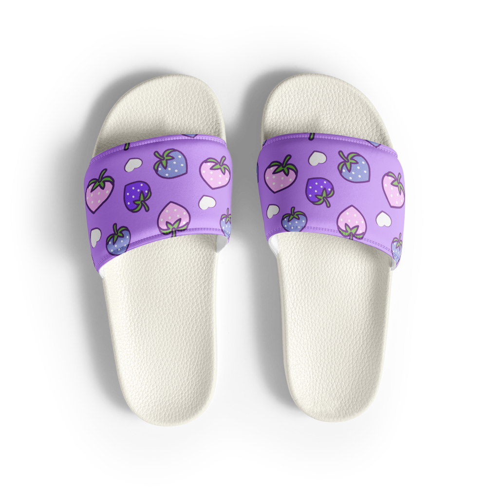 Purple Strawberry Heart Sandals
