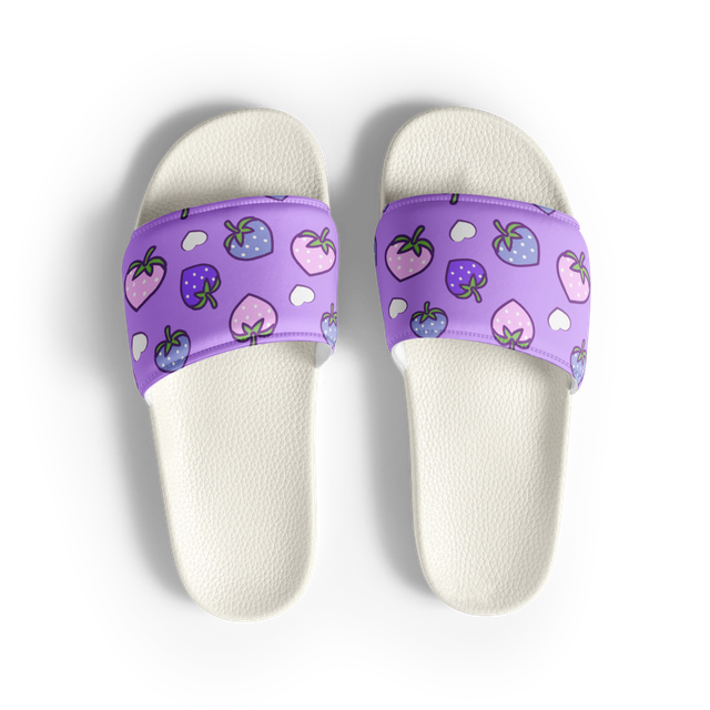 Purple Strawberry Heart Sandals
