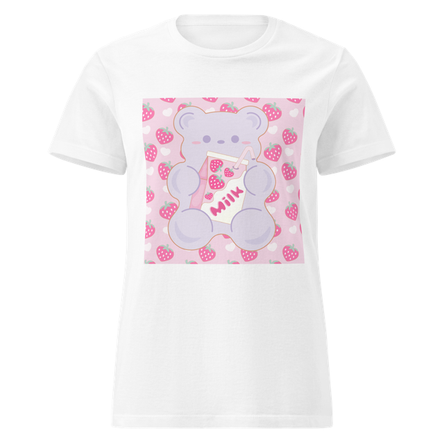Strawberry Heart Milk Tee