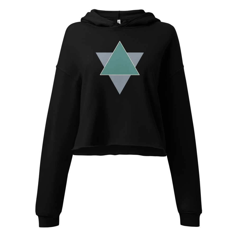 Geometric Star Women's Cropped Hoodie