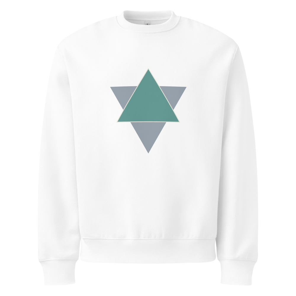Geometric Star Oversized Heavyweight Sweatshirt