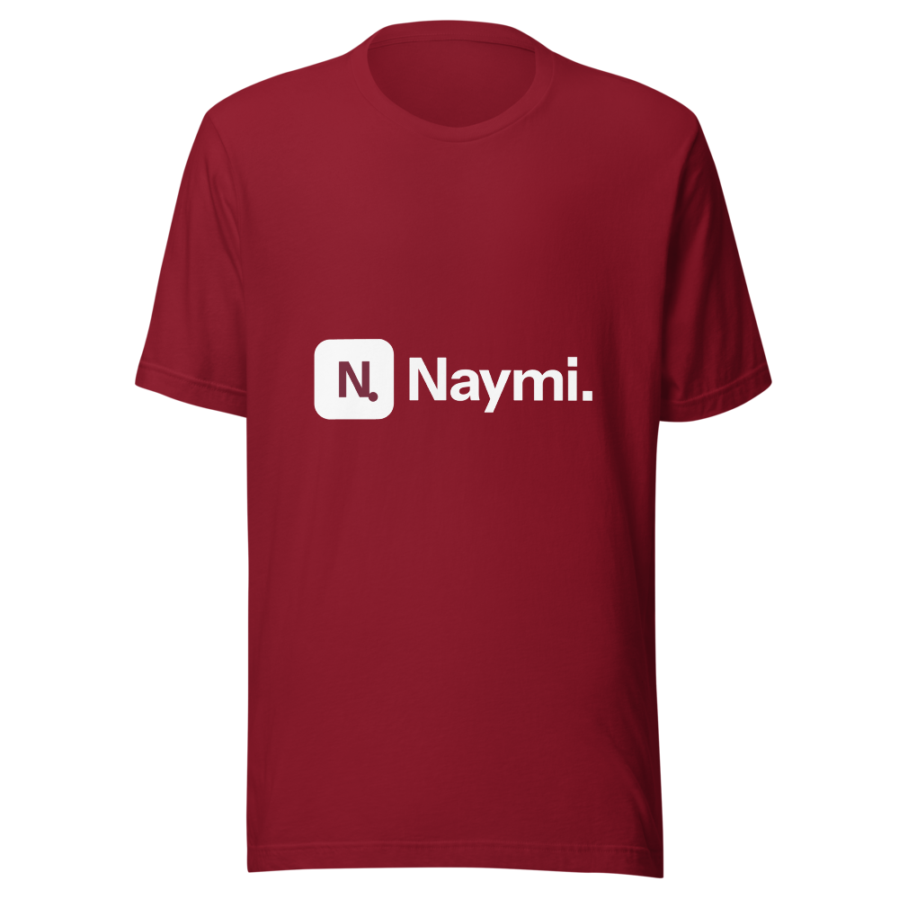 Naymi — Logo Tee (Burgundy)