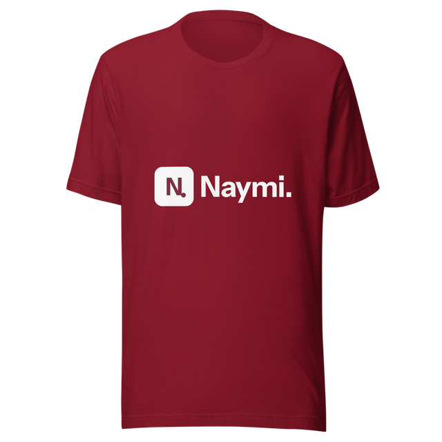 Naymi — Logo Tee (Burgundy)