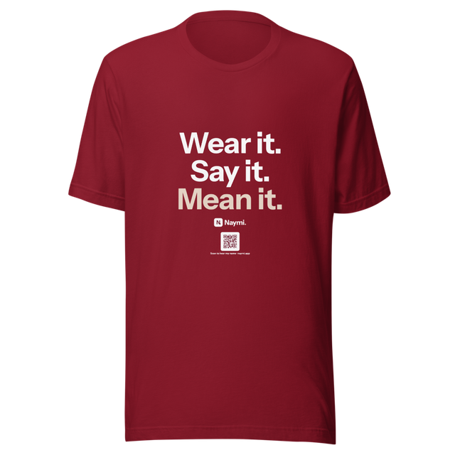 Naymi — Mean It Tee (Burgundy)