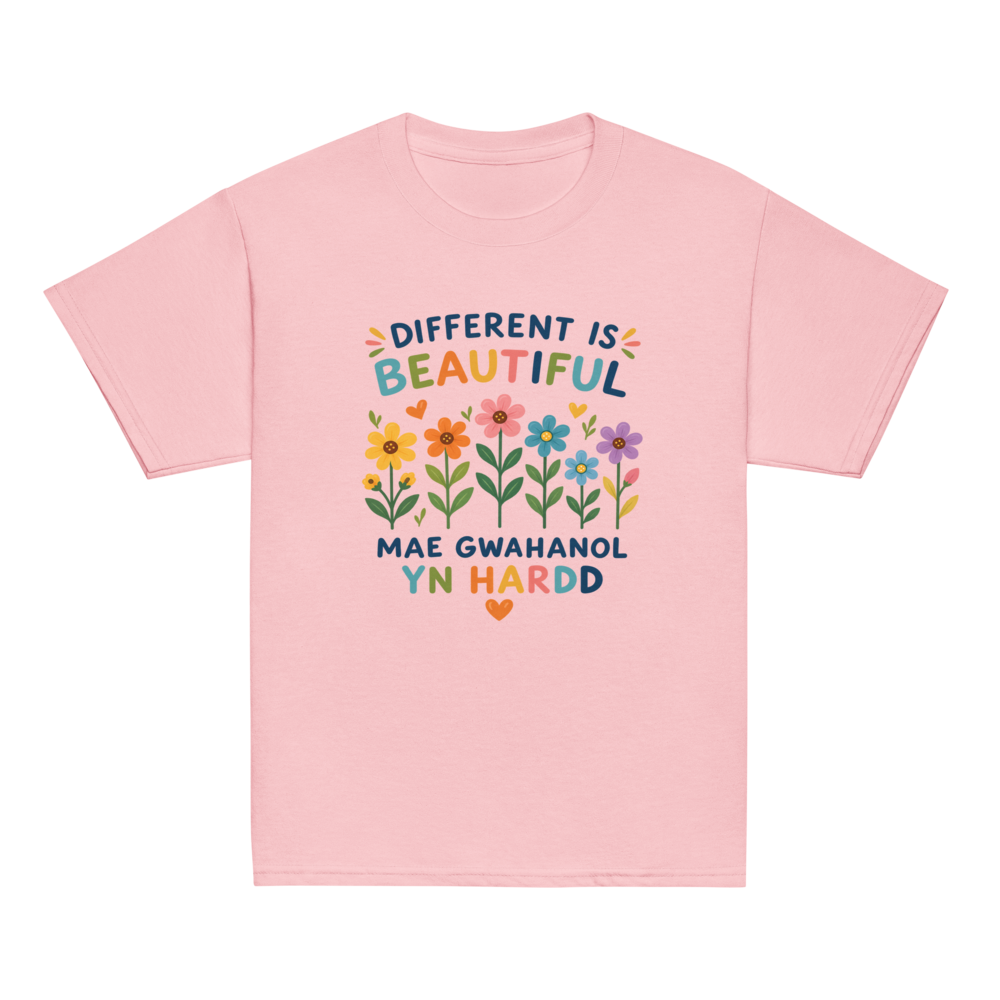Different Is Beautiful | Bilingual Kids Tee