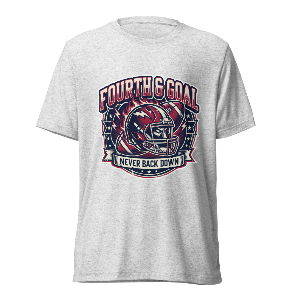 Fourth & Goal Never Back Down T-Shirt 