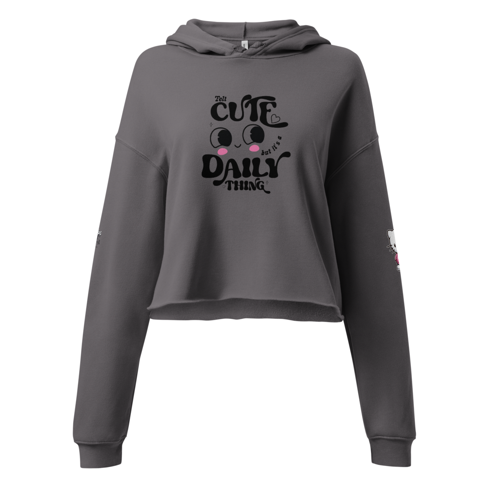 Tell Cute Daily Thing – Kawaii Cropped Hoodie