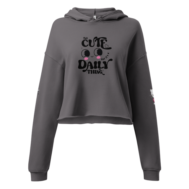 Tell Cute Daily Thing – Kawaii Cropped Hoodie
