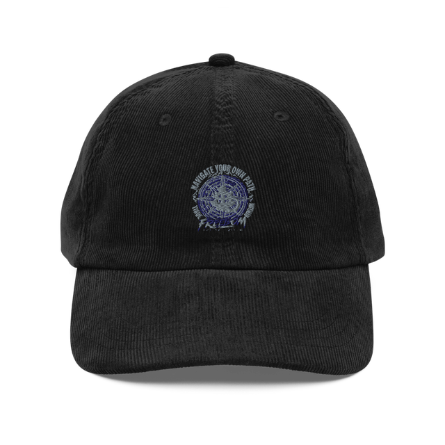 Vintage Corduroy Cap – Classic Black