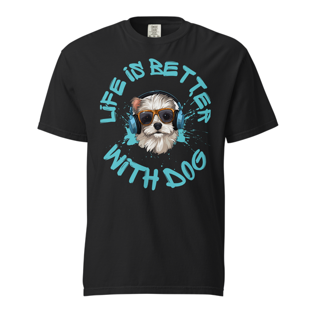 Life Is Better With Dog Cool Puppy T-Shirt