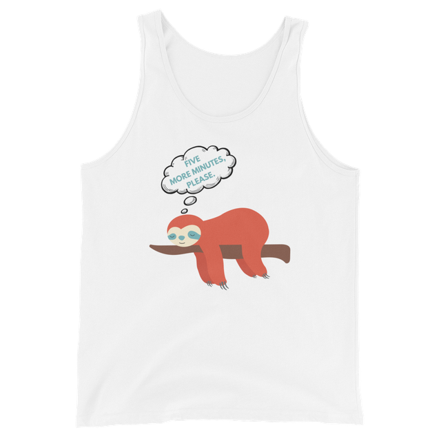 Five More Minutes Please Lazy Sloth T-Shirt