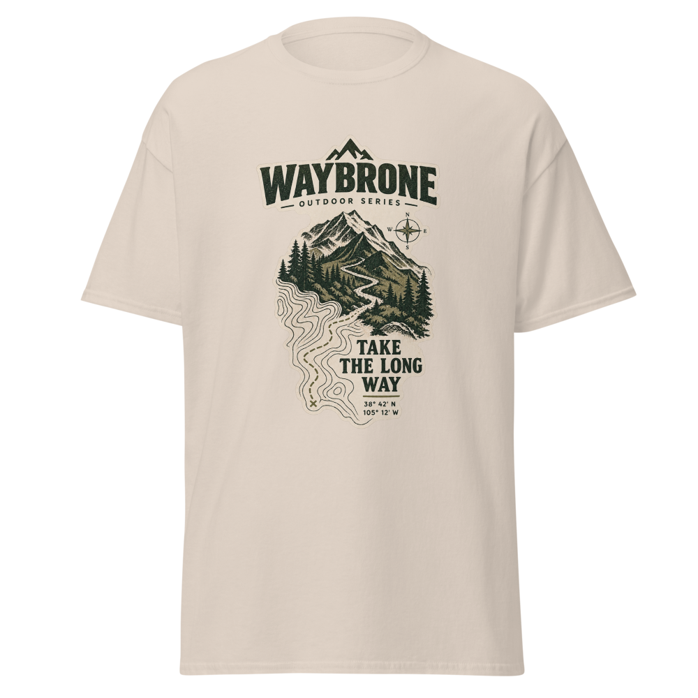 Waybrone Vintage Mountain Outdoor Hiking T-Shirt