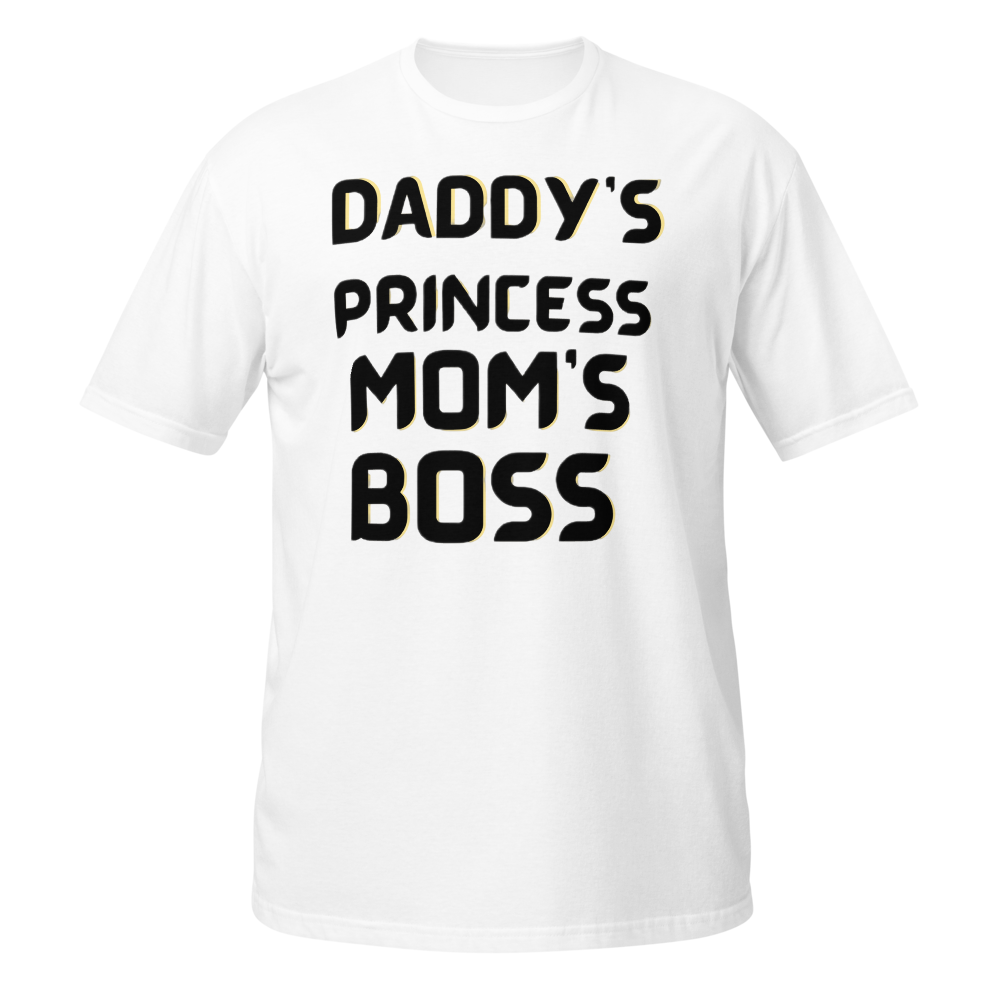 Daddy's Princess Mom's Boss Funny Kids Shirt