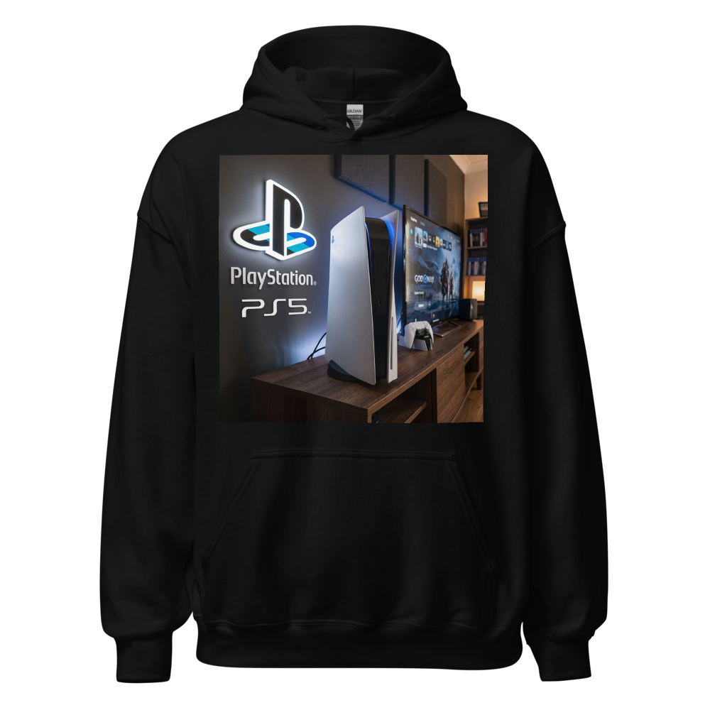 BLACK PLAYSTATION HOODIE 
