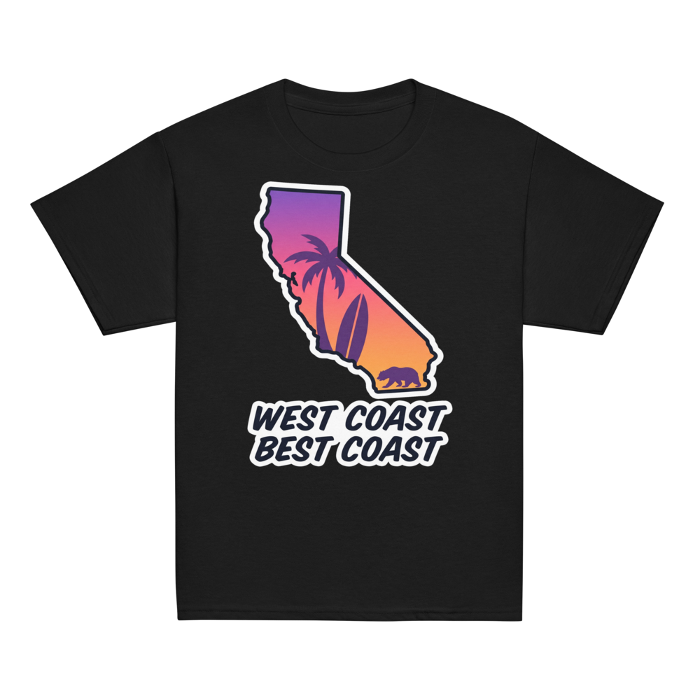 West Coast Best Coast California Kids Tee