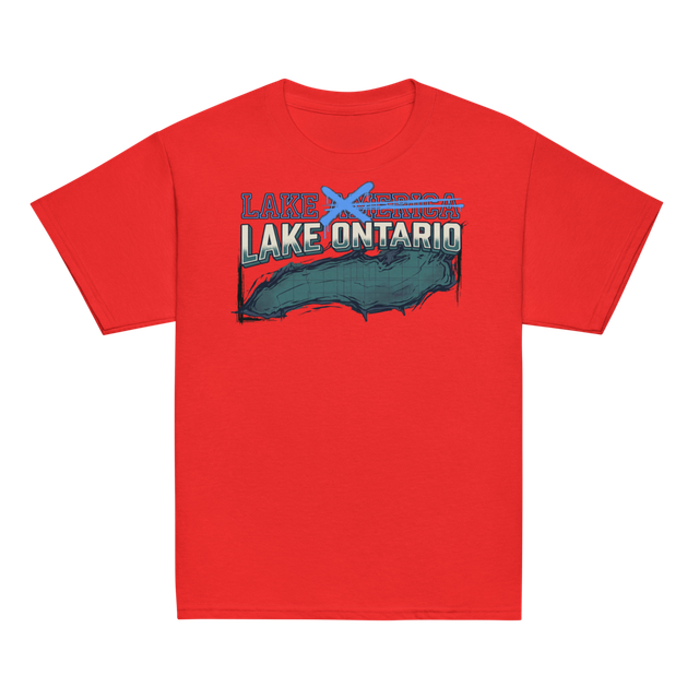 Lake Ontario Kids Tee (Red, Maroon)