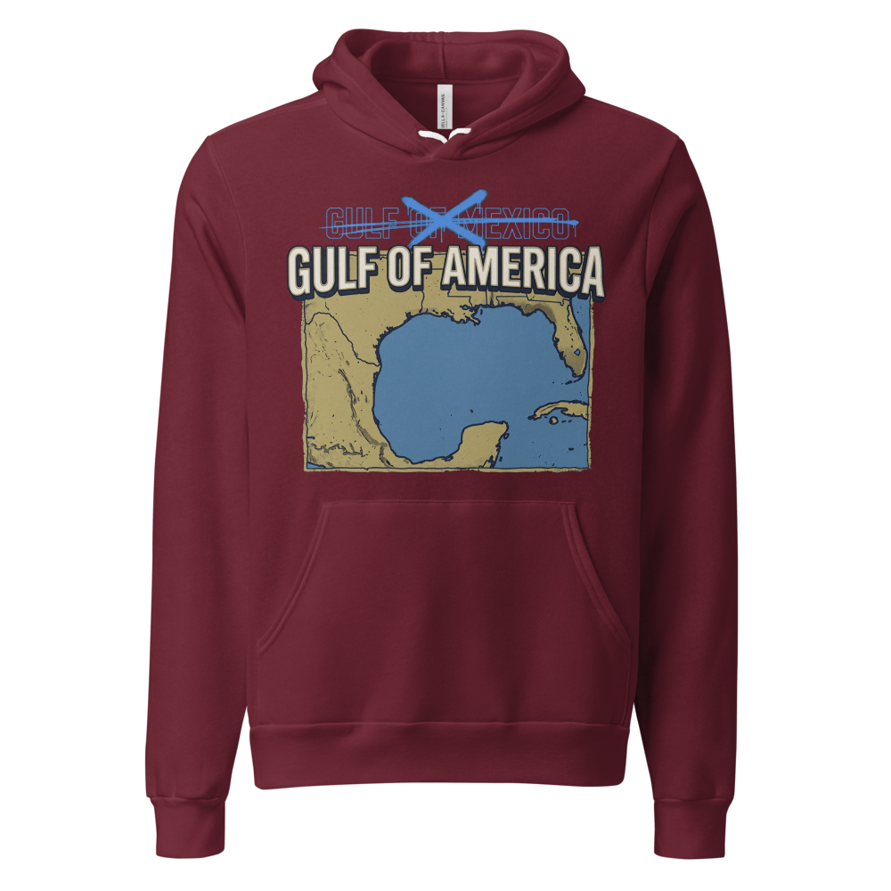 Gulf of America Hoodie (Red, Maroon)
