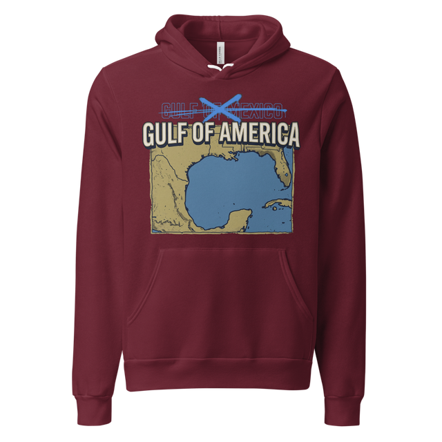 Gulf of America Hoodie (Red, Maroon)