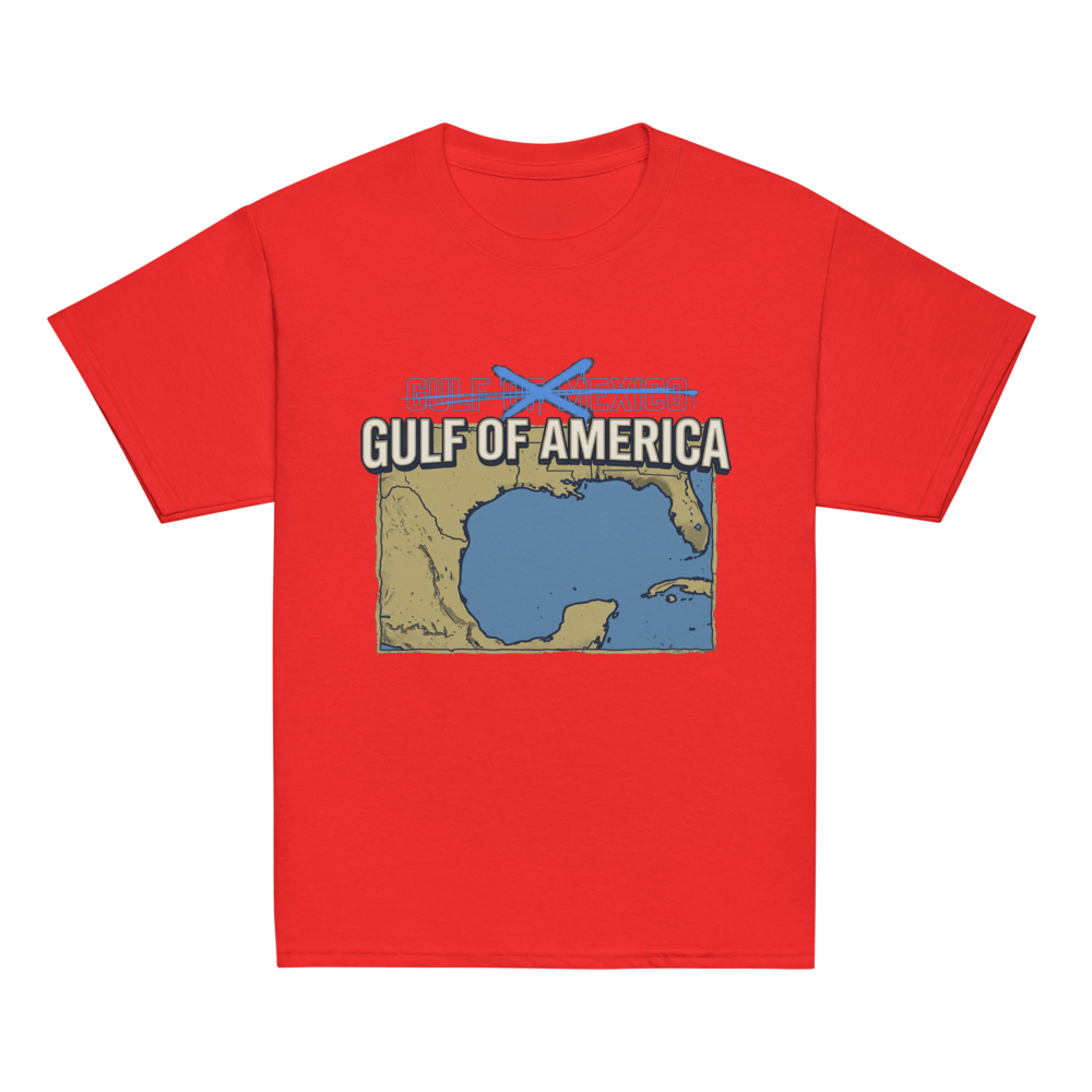 Gulf of America Kids Tee (Red, Maroon)