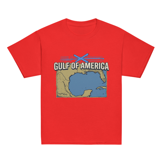 Gulf of America Kids Tee (Red, Maroon)