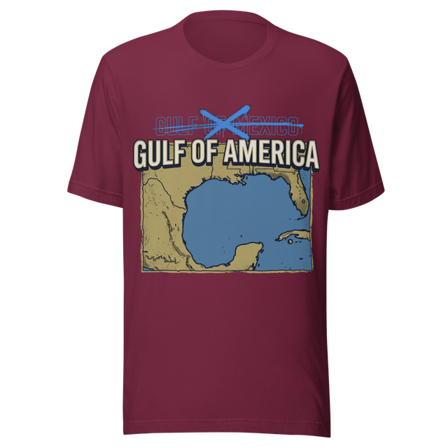 Gulf of America Tee (Red, Maroon)
