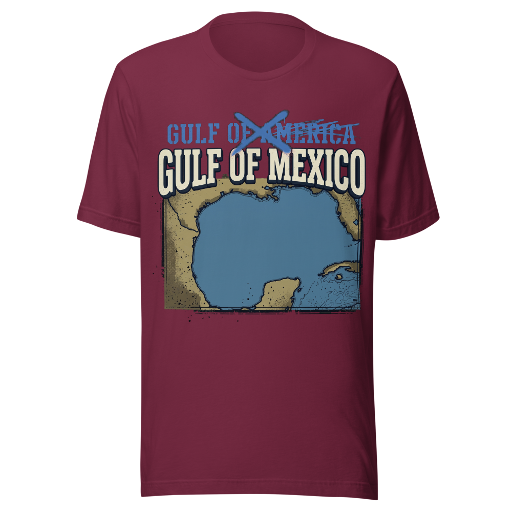 Gulf of Mexico Tee (Red, Maroon)