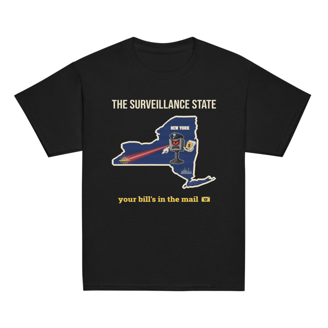 New York The Surveillance State Kids Tee
