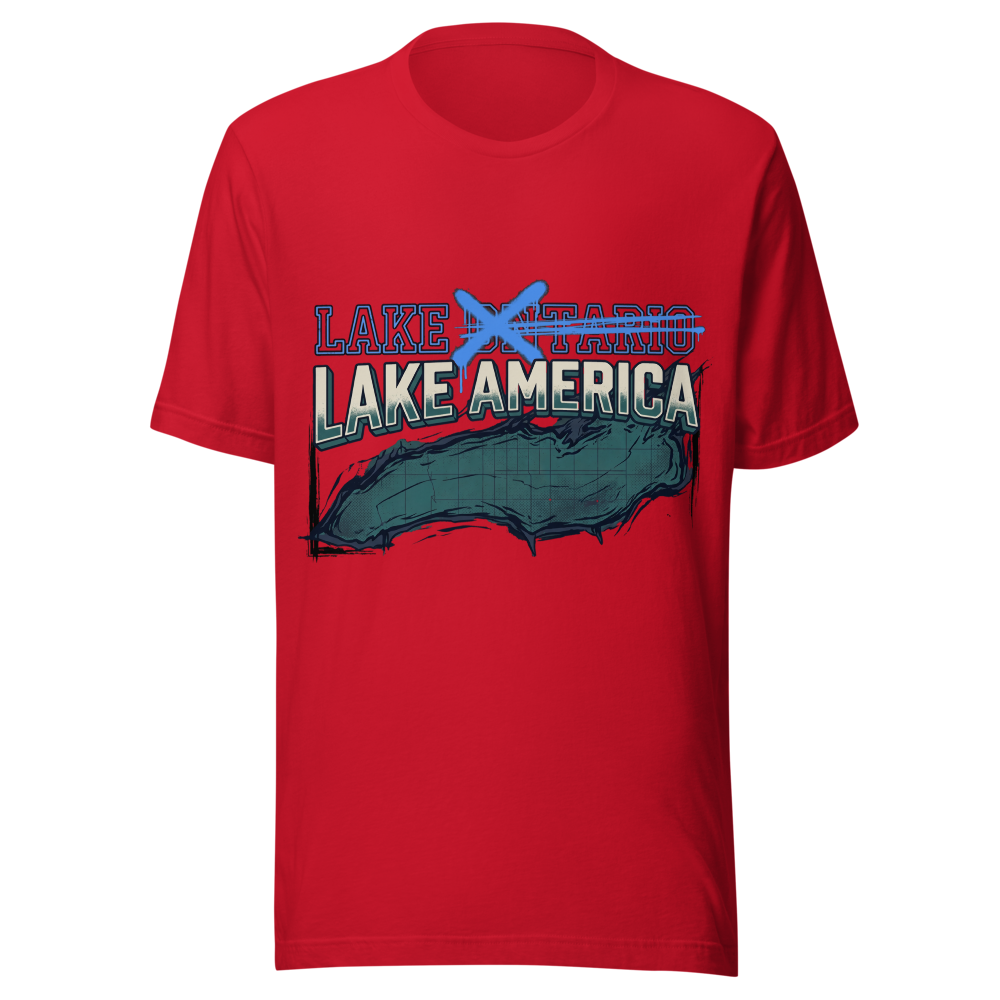 Lake America Tee (Red, Maroon)