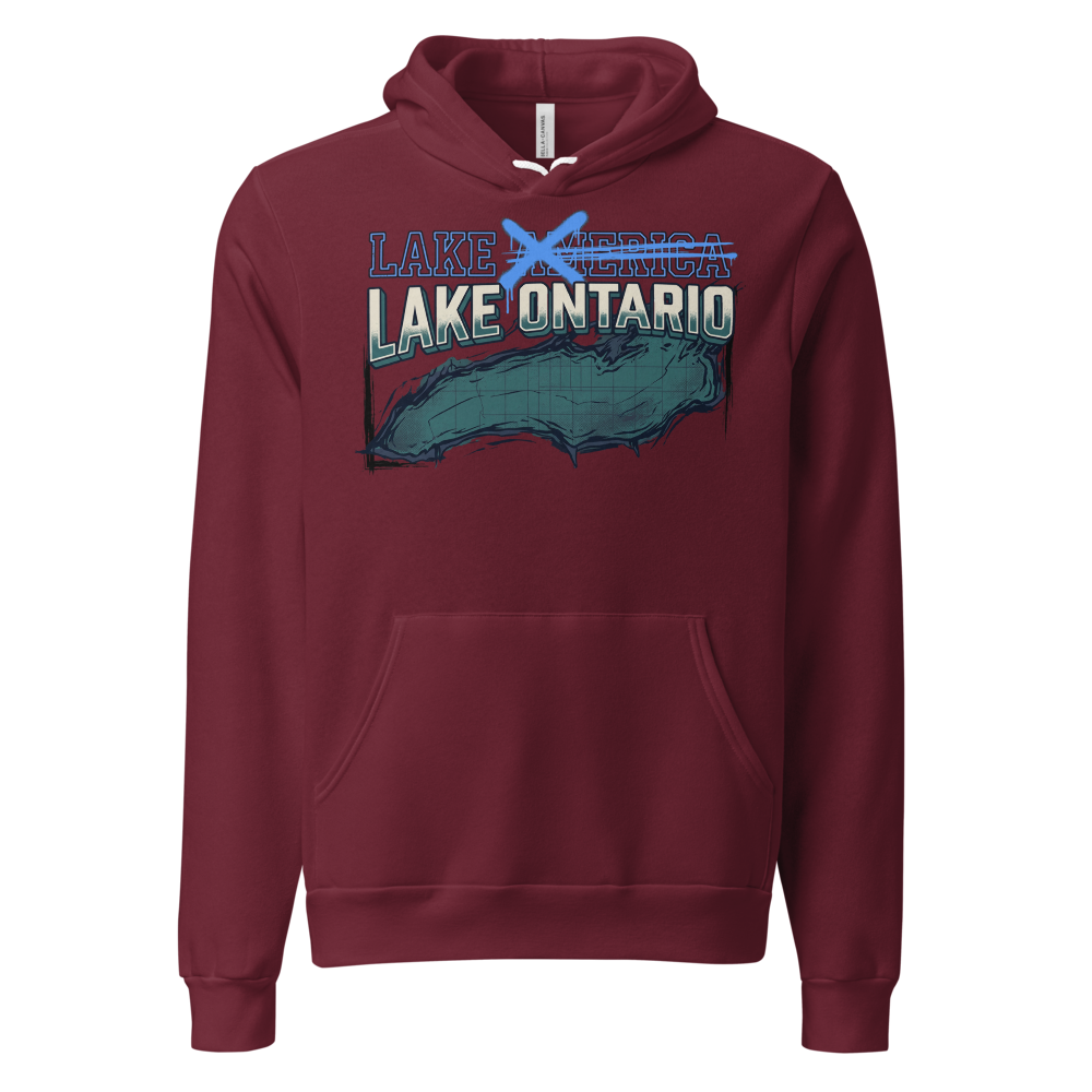 Lake Ontario Hoodie (Red, Maroon)