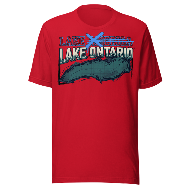 Lake Ontario Tee (Red, Maroon)