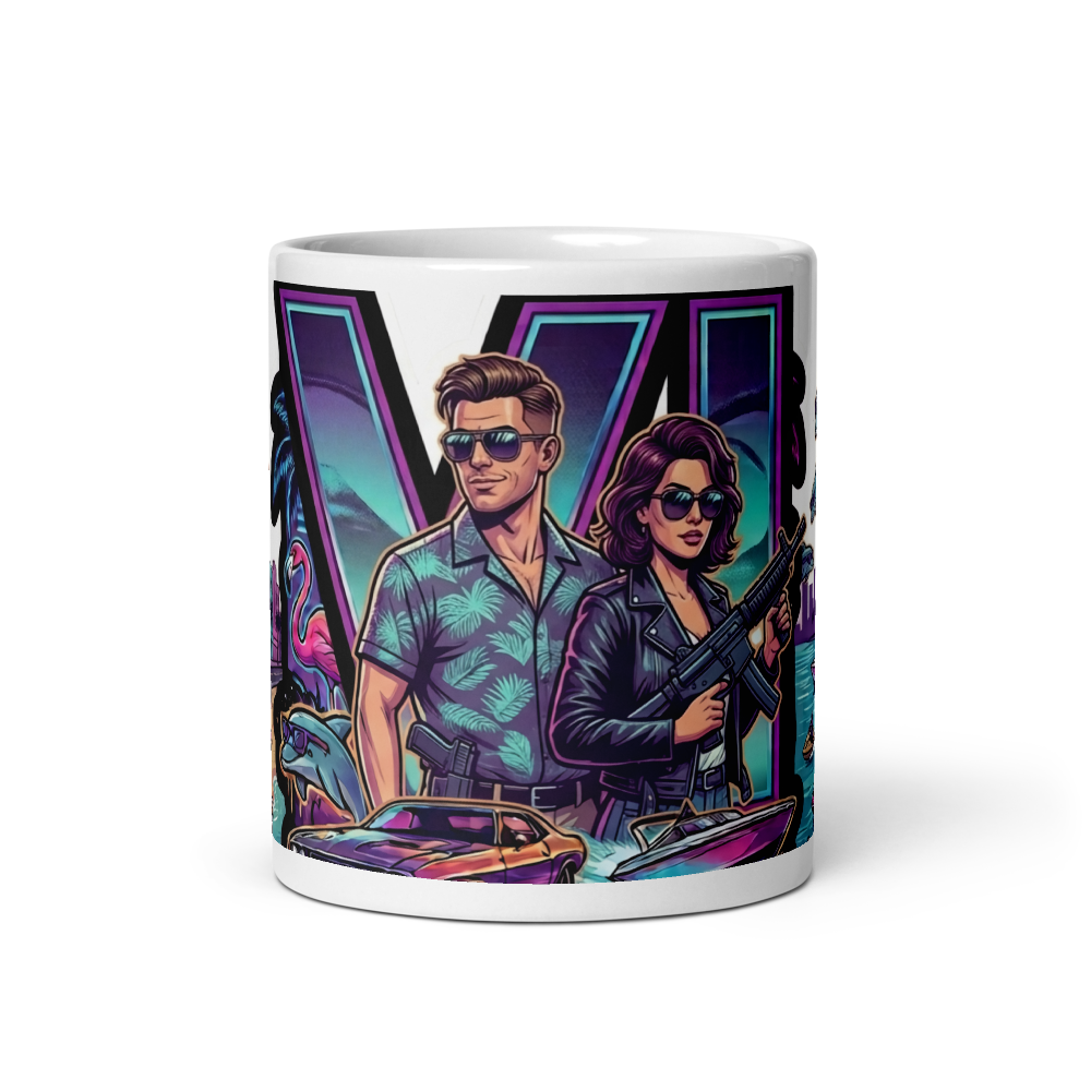 Neon Vice City Streetwear Graphic | Full Tumbler W