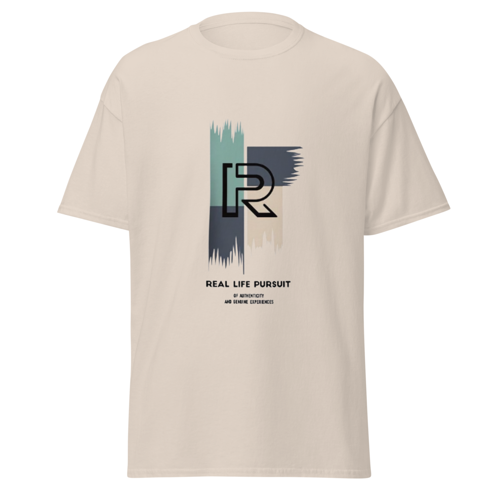 Real Life Pursuit Inspirational Graphic T-Shirt.