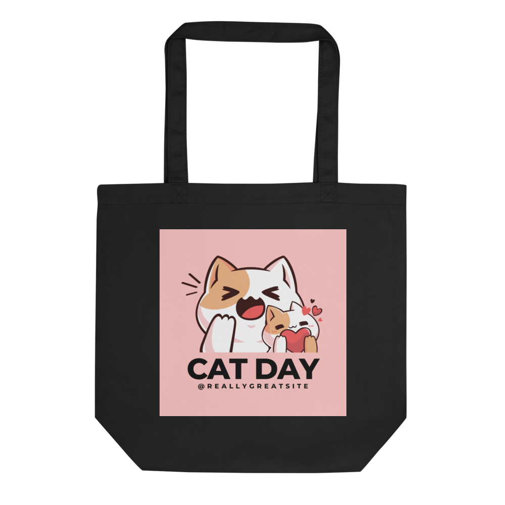 Cat Day Cute Kawaii Cat Tote Bag | Cat Lover Gift