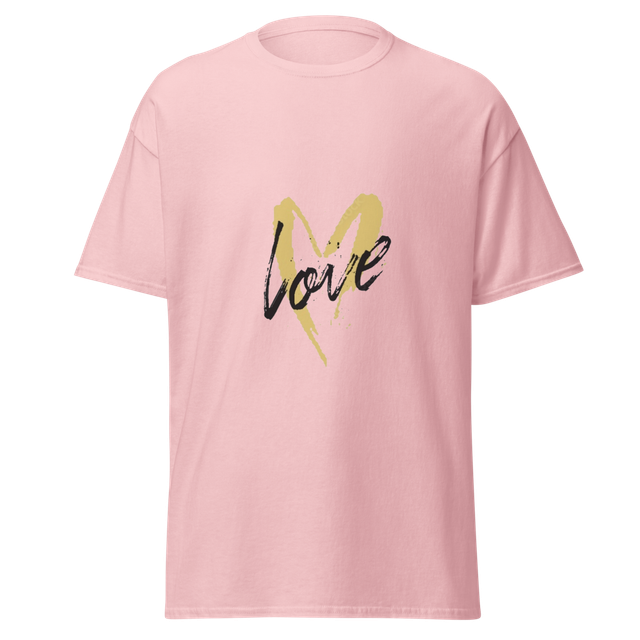 Love Heart Brush Stroke Graphic T-Shirt