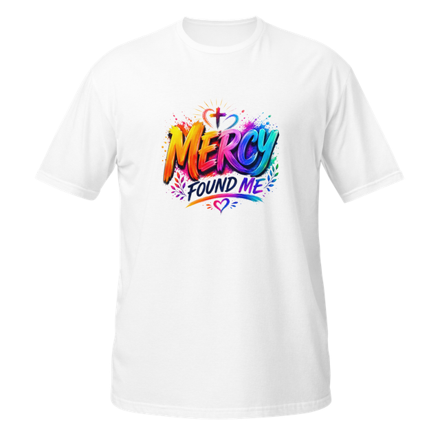 Mercy Found Me – Colorful Christian T-Shirt