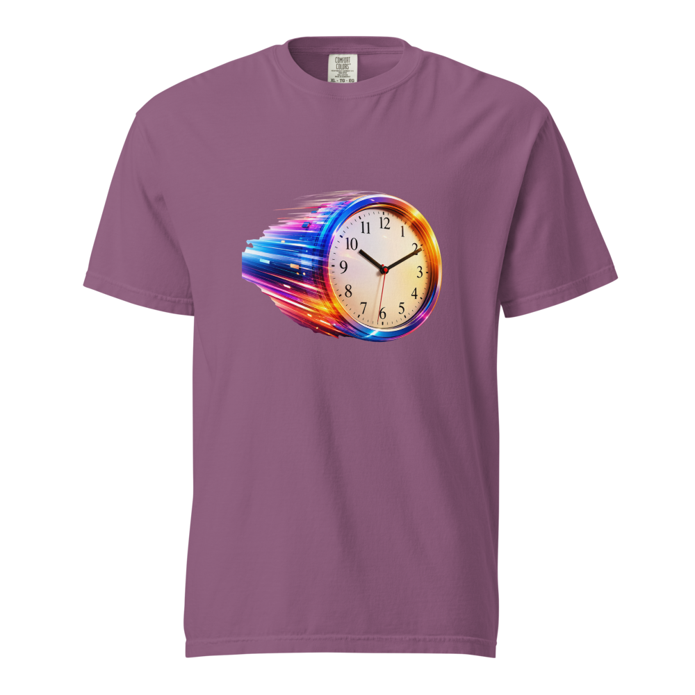 Time Waits for No One – Moving Clock T-Shirt