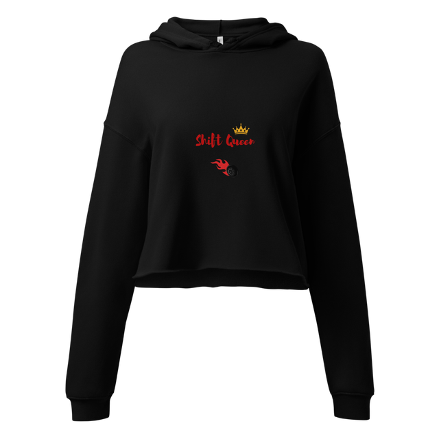 Shift Queen JDM Crop Top Hoodie - Streetwear Car G